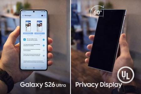 El Galaxy S26 Ultra sorprende con su Privacy Display: bloquea casi el 99% de la visión lateral