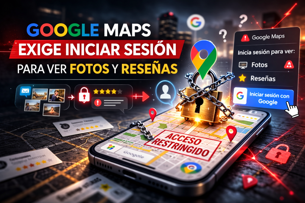 Google Maps exige iniciar sesión para ver fotos y reseñas: el cambio que enfada a miles de usuarios