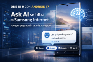 One UI 9 se filtra con “Ask AI”: así quiere Samsung cambiar la forma de navegar en Android 17