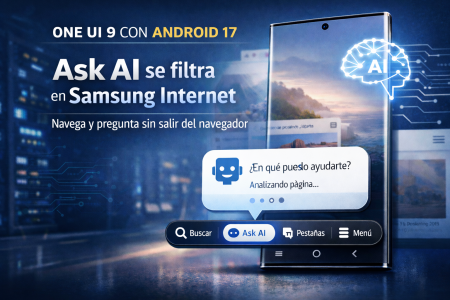 One UI 9 se filtra con “Ask AI”: así quiere Samsung cambiar la forma de navegar en Android 17