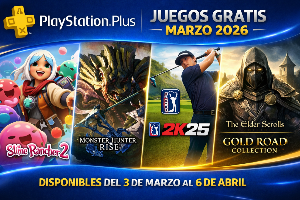 PlayStation Plus en marzo de 2026: cuatro juegos gratuitos que redefinen el mes para los suscriptores