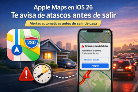 Apple Maps en iOS 26 anticipa atascos antes de salir de casa Apple Maps en iOS 26 anticipa atascos antes de salir de casa