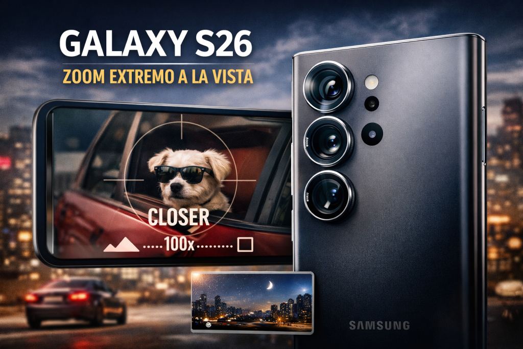 El Galaxy S26 vuelve a tensar el límite del zoom móvil y Samsung deja pistas muy calculadas