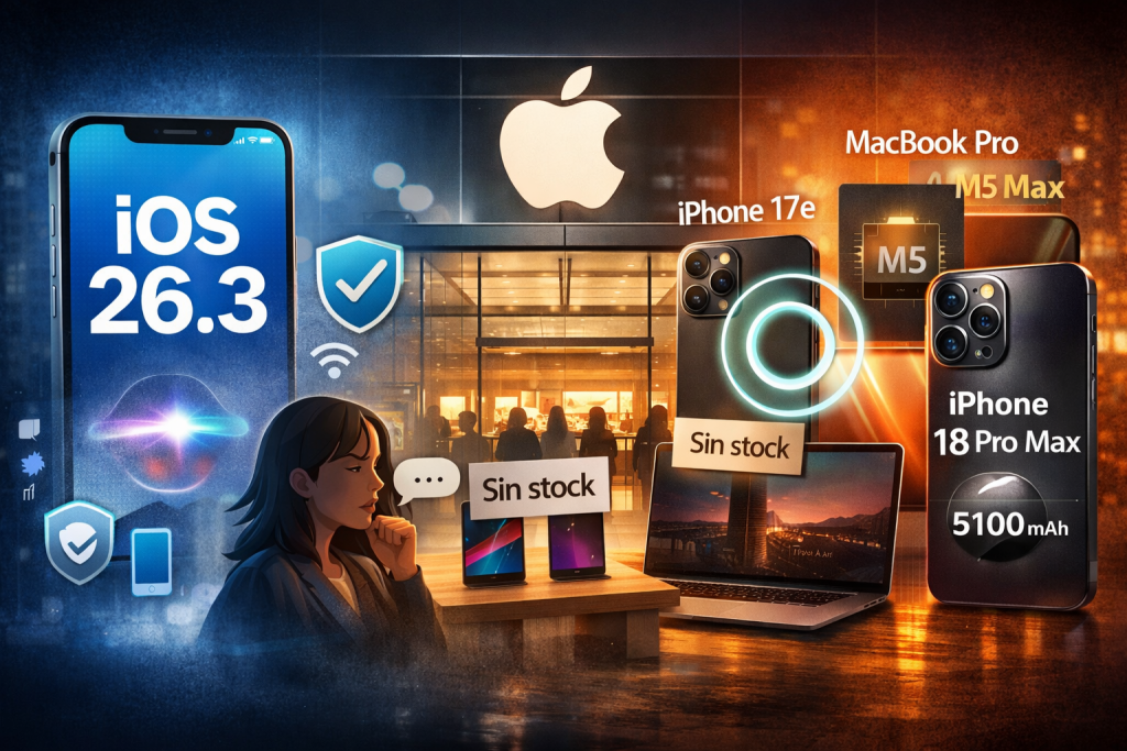 Apple lanza iOS 26.3 mientras retrasa la nueva Siri y prepara una oleada de dispositivos