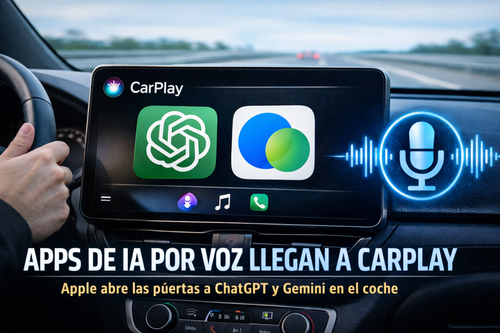iOS 26.4 abre CarPlay a apps de IA por voz y cambia el juego en el coche