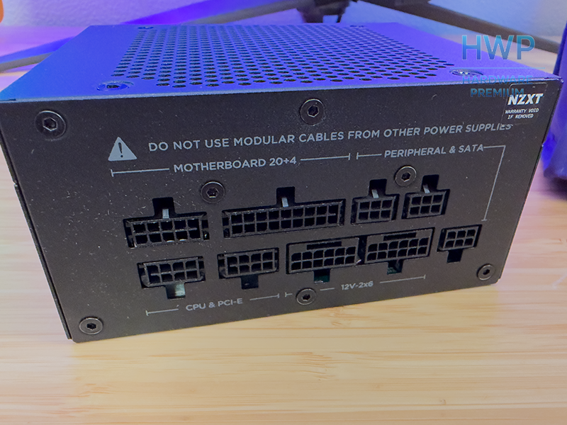 NZXT C850 SFX imagen de los conectores modulares