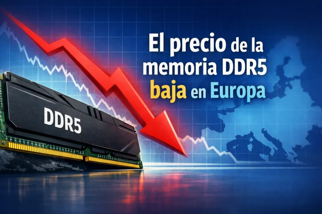 El precio de la memoria DDR5 empieza a relajarse en Europa tras meses de locura