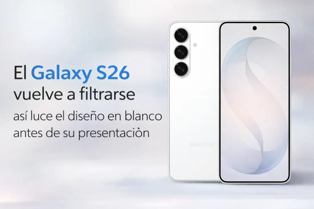 El Galaxy S26 vuelve a filtrarse: así luce el diseño en blanco antes de su presentación