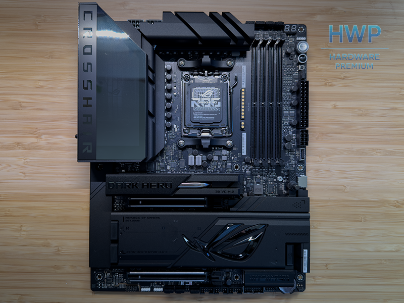 Imagen superior de la ASUS ROG CROSSHAIR X870E DARK HERO