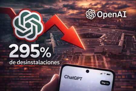 Las desinstalaciones de ChatGPT se disparan un 295% tras el acuerdo de OpenAI con el Pentágono