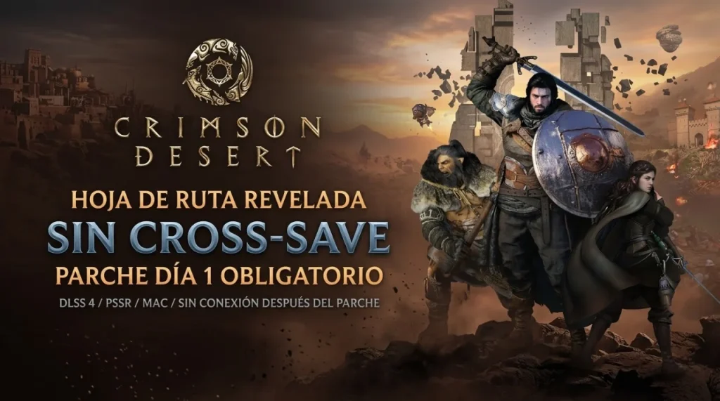 Más problemas con Crimson Desert: adiós al cross-save e internet obligatorio para el parche de lanzamiento Más problemas con Crimson Desert: adiós al cross-save e internet obligatorio para el parche de lanzamiento