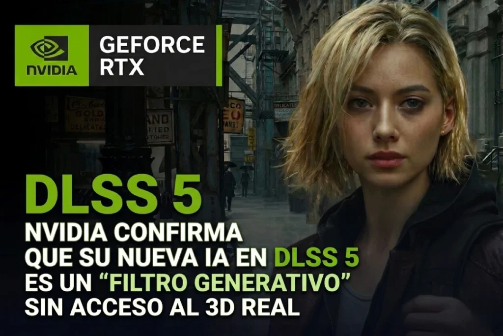 NVIDIA confirma que su nueva IA en DLSS 5 es un «filtro generativo» sin acceso al 3D real NVIDIA confirma que su nueva IA en DLSS 5 es un "filtro generativo" sin acceso al 3D real
