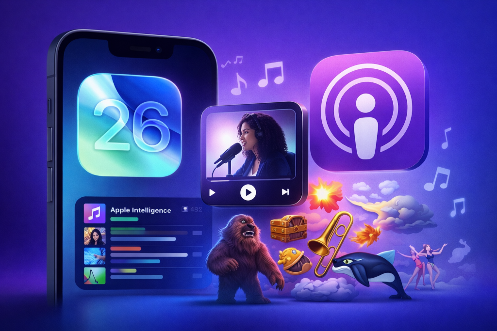 iOS 26.4 llega con Playlist Playground, vídeo en Podcasts y un giro hacia la personalización