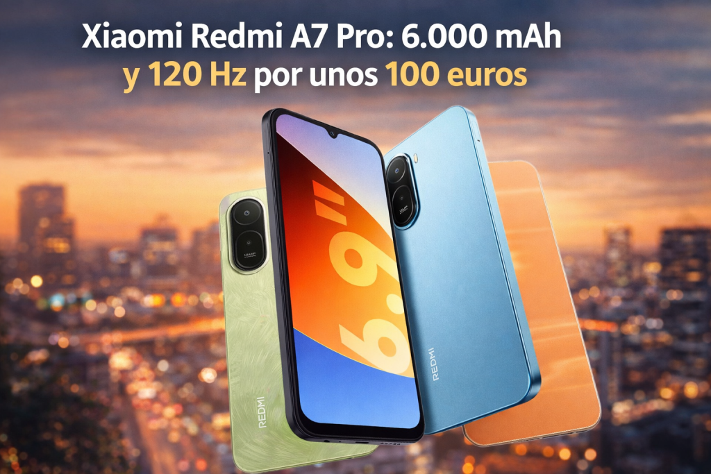 Xiaomi Redmi A7 Pro: batería de 6.000 mAh y 120 Hz por unos 100 euros en la gama más asequible