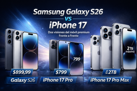 Samsung Galaxy S26 vs iPhone 17: dos visiones del móvil premium frente a frente