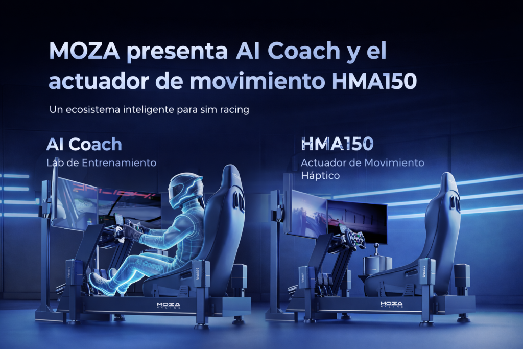 MOZA presenta en GDC 2026 su ecosistema de simulación con AI Coach y una nueva plataforma de movimiento HMA150 MOZA presenta en GDC 2026 su ecosistema de simulación con AI Coach y una nueva plataforma de movimiento HMA150