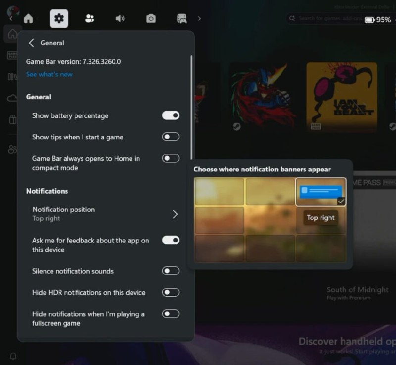 Nueva actualización de la app Xbox incluye controles de resolución para el ROG Xbox Ally X - imagen 1