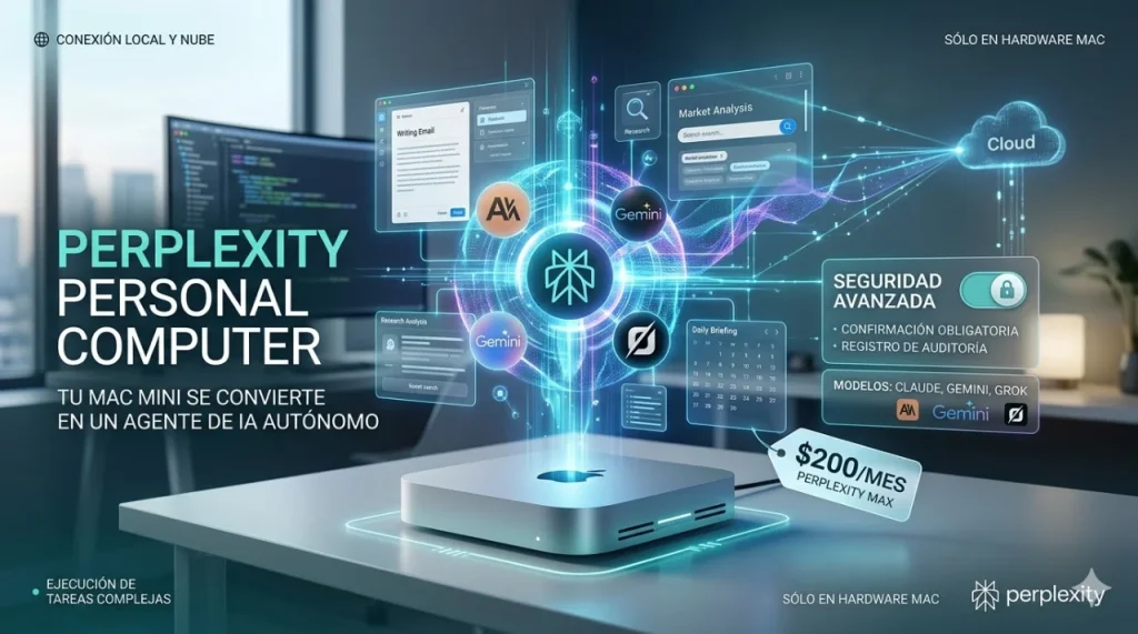 Perplexity Personal Computer: el Mac mini se transforma en el cerebro de tu próximo agente de IA