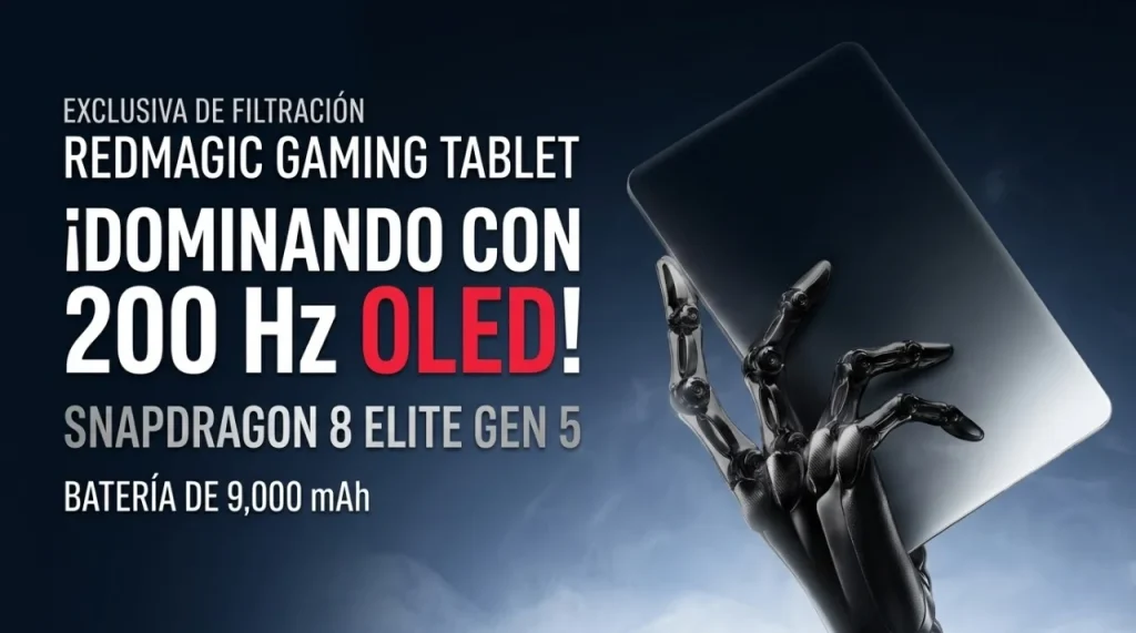 RedMagic Gaming Tablet 5 Pro: El sueño de los 200 Hz y la potencia bruta del Snapdragon 8 Elite Gen 5