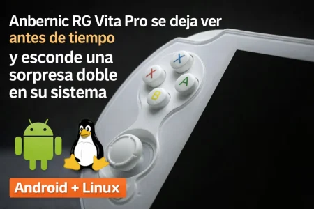 Anbernic RG Vita Pro: vídeo eliminado revela dual boot de Android y Linux