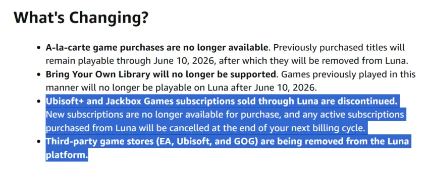 Amazon Luna imagen 1
