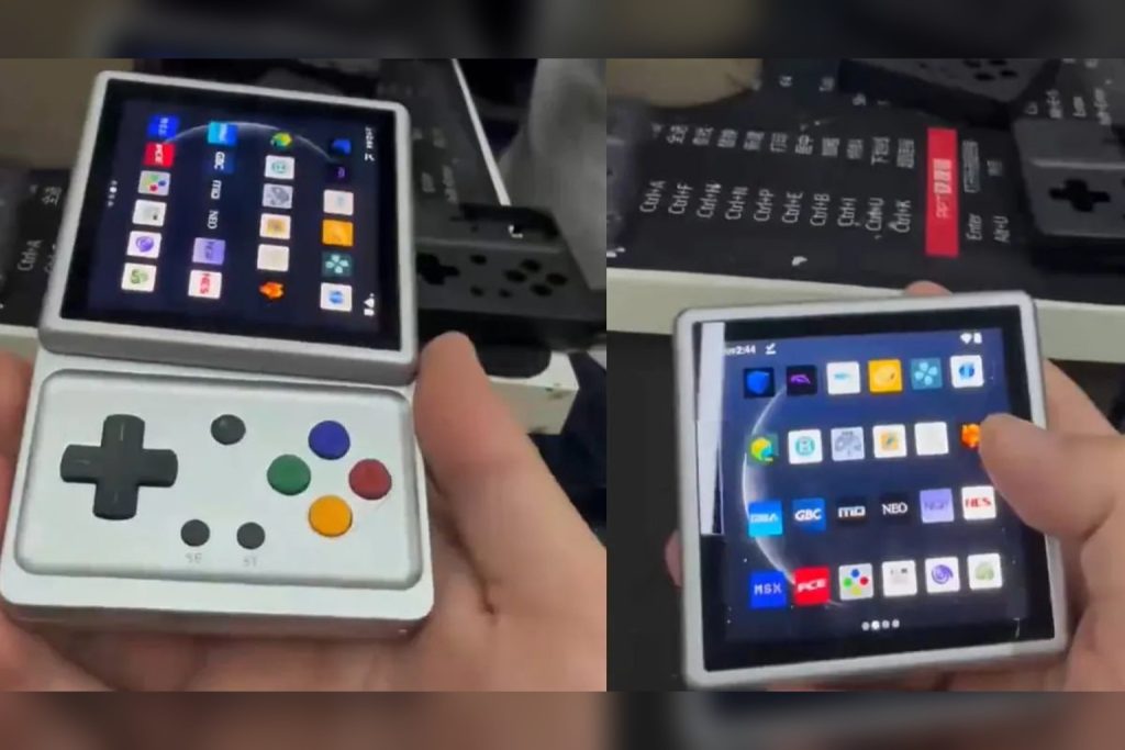 ANBERNIC’s screen-flipping handheld appears in new videos - anbernic screen-flipping