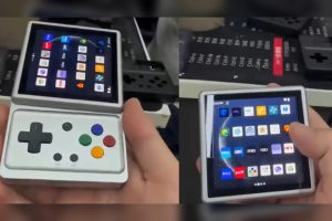 ANBERNIC’s screen-flipping handheld appears in new videos - anbernic screen-flipping