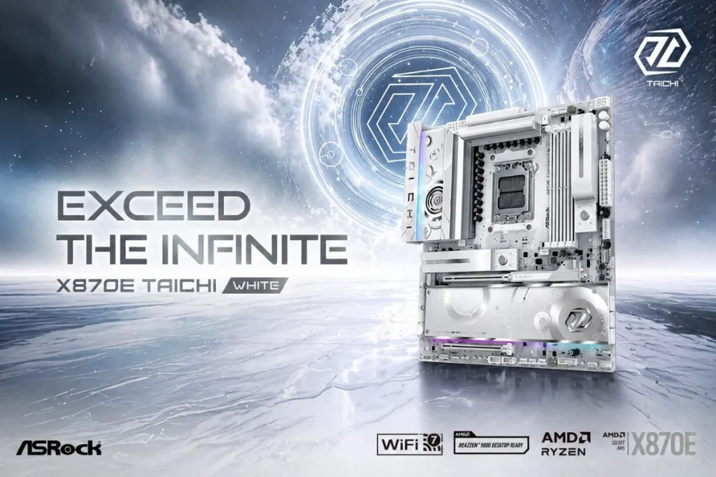 ASRock muestra la X870E Taichi White y apunta a Zen 6