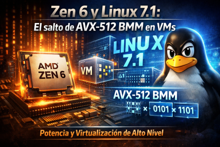 AMD Zen 6 calienta motores: Linux 7.1 ya prepara el terreno para su potencia en máquinas virtuales