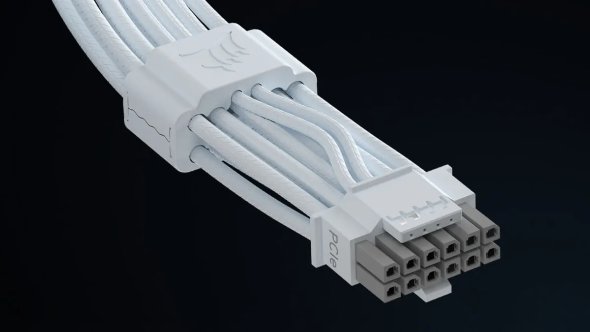 The innovative Corsair ThermalProtect 12V-2x6 GPU features Over Temperature Protection (OTP) inside a cable comb, image credit: Corsair.