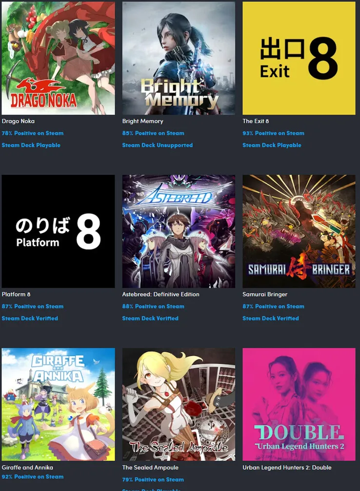 Additional games on the $9 tier