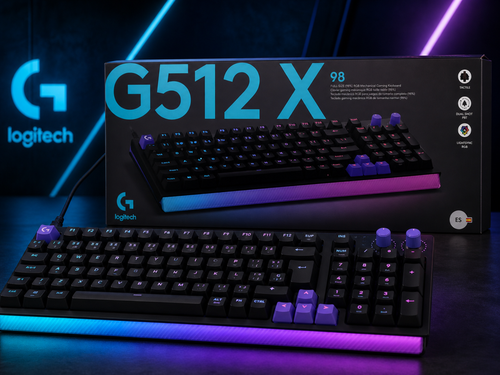Logitech G512 X: 0,125 ms de latencia y un truco que ningún rival ha copiado todavía