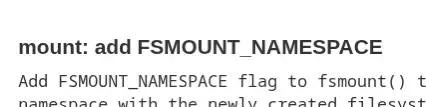 linux 7 1 fsmount namespace cambios kern imagen 1