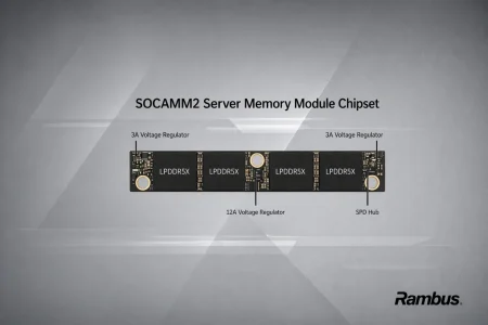 Rambus estrena SOCAMM2 para llevar LPDDR5X a servidores de IA