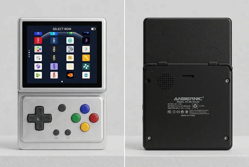 Anbernic RG Rotate: el regreso del formato giratorio que promete jubilar los problemas de carga