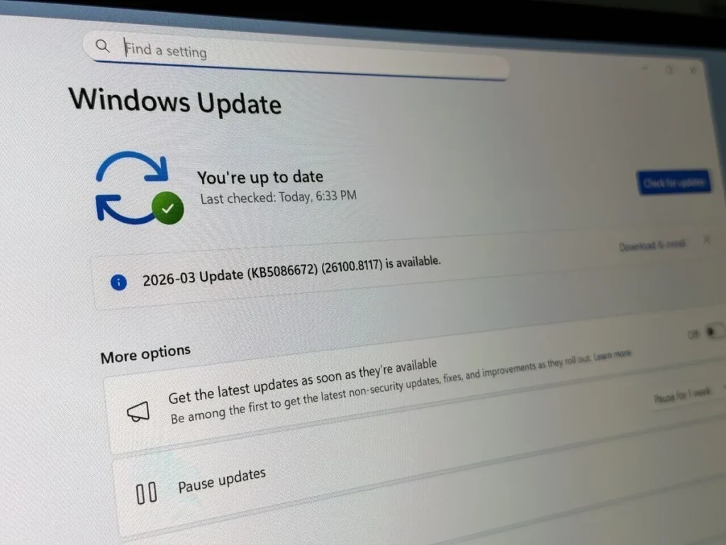 Windows 11 deja pausar las actualizaciones sin fecha límite