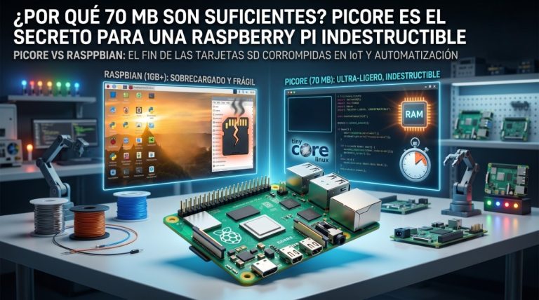 ¿Por qué 70 MB son suficientes? piCore es el secreto para una Raspberry Pi indestructible