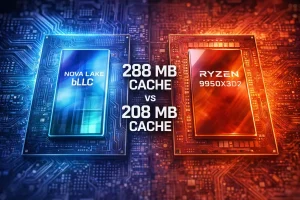 La respuesta de Intel a X3D asoma con hasta 38% más caché que AMD