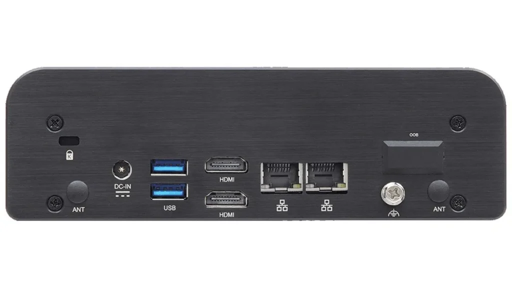 asrock fanless mini pc panther lake h 12 imagen 3