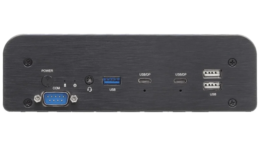 asrock fanless mini pc panther lake h 12 imagen 4