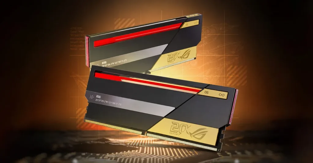 ASUS entra en las memorias DDR5 para entusiastas con un kit ROG