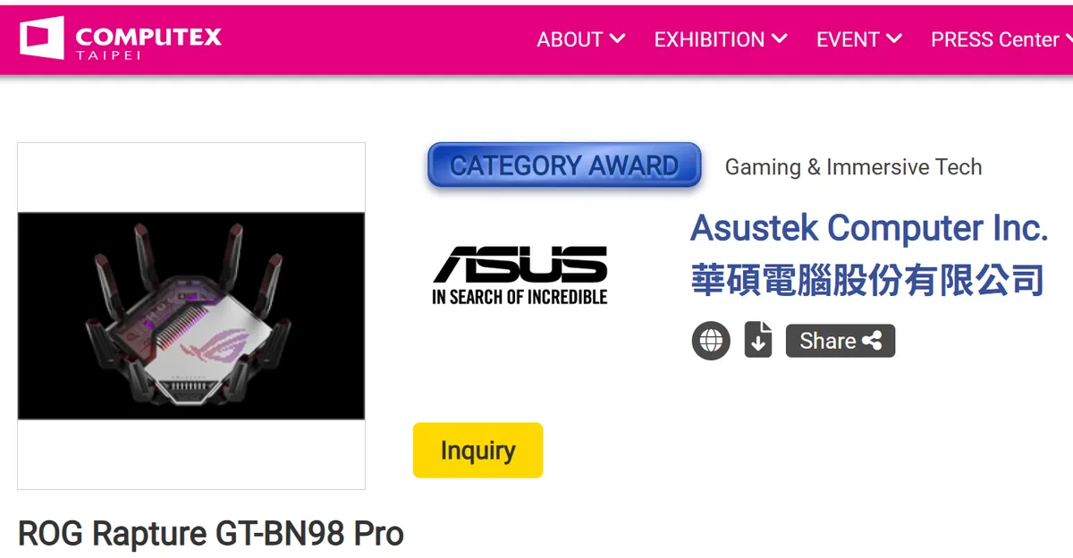 ASUS ROG Rapture GT-BN98 Pro Wi-Fi 8 imagen 1