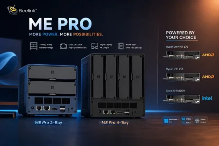 Beelink amplía la gama ME Pro con más almacenamiento para PC de IA