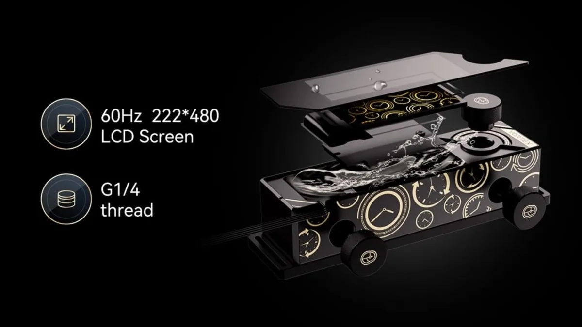 Origin Code unveils liquid-cooled DDR5-6200 memory that also has an LCD screen 2