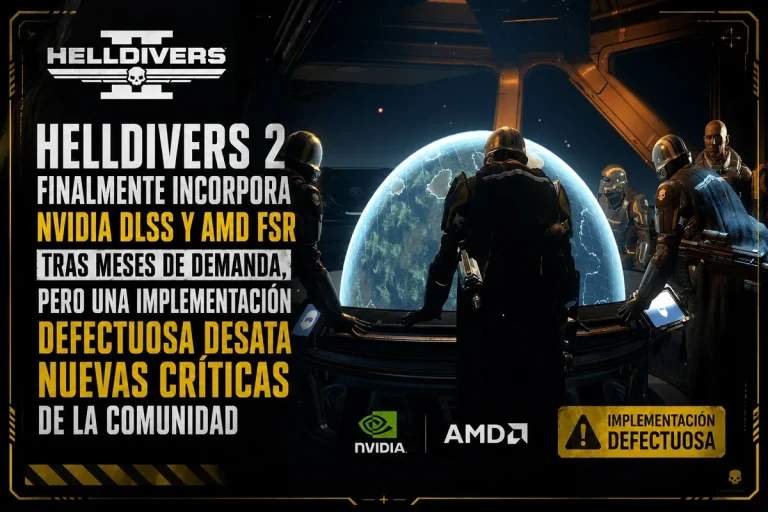 Helldivers 2 activa DLSS y FSR, pero la comunidad detecta fallos