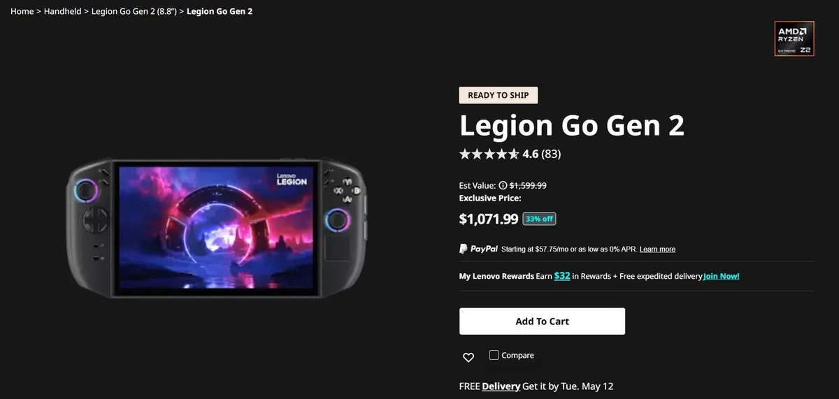 Lenovo Legion Go 2 imagen 1