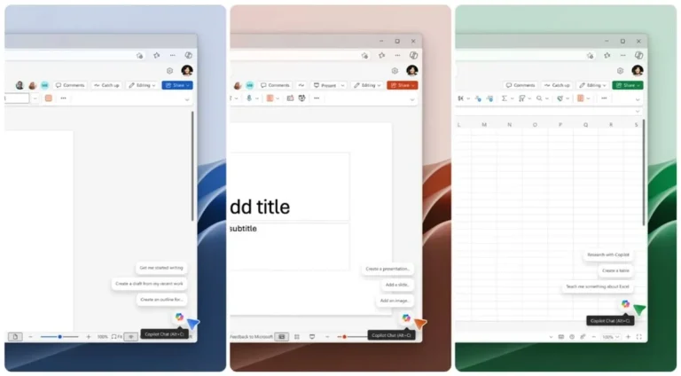 Microsoft simplifica el acceso a Copilot en Word, Excel y Outlook