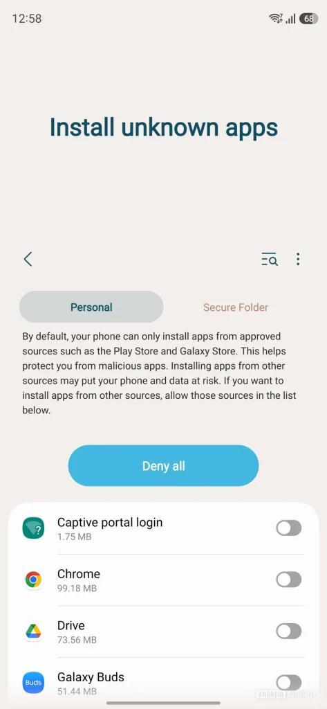 Samsung One UI 8.5 Install unknown apps