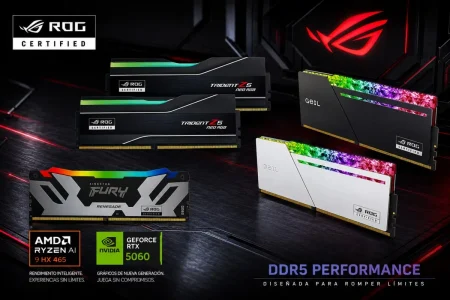 ASUS amplía su lista de DDR5 certificada para ROG con 17 kits
