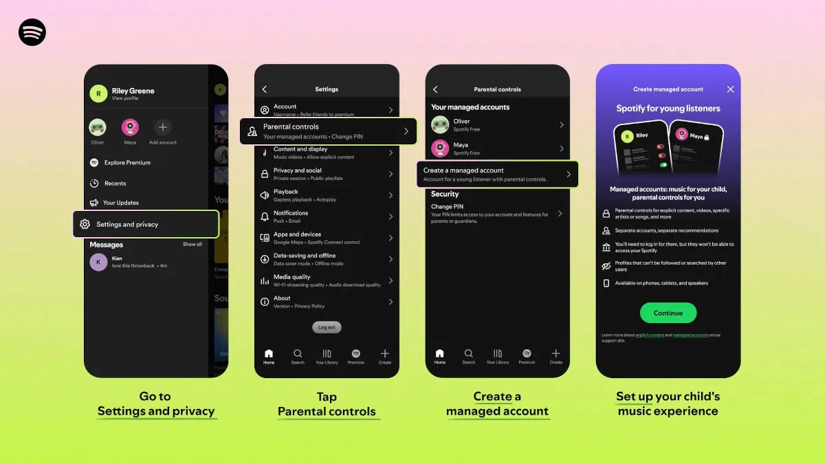 Spotify estrena cuentas infantiles gratuitas con control parental